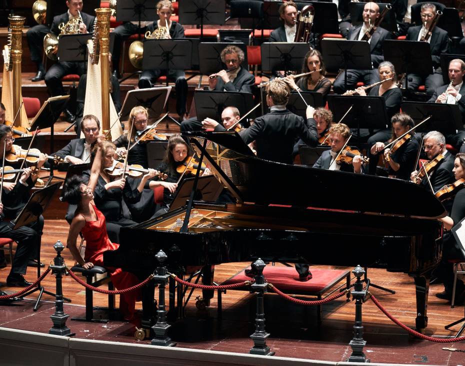 Yuja Wang en Klaus Mäkelä met Ravel