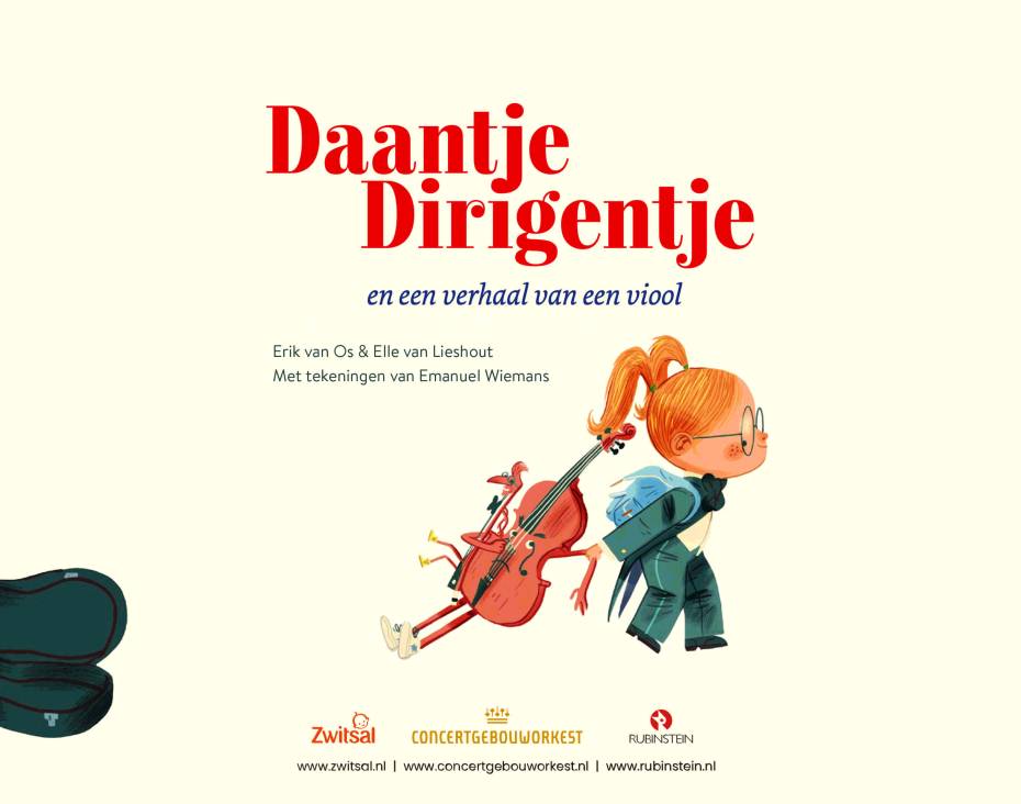 Tijdens de Kindermuziekdag 22 januari wordt 'Daantje Dirigentje en een verhaal van een viool' gepresenteerd, een voorleesboekje voor kinderen van ongeveer 3 tot en met 5 jaar.