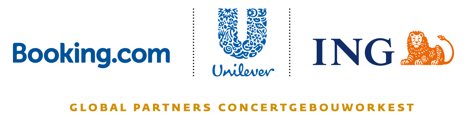 combilogo Global Partners van het Concertgebouworkest Booking.com - Unilever - ING