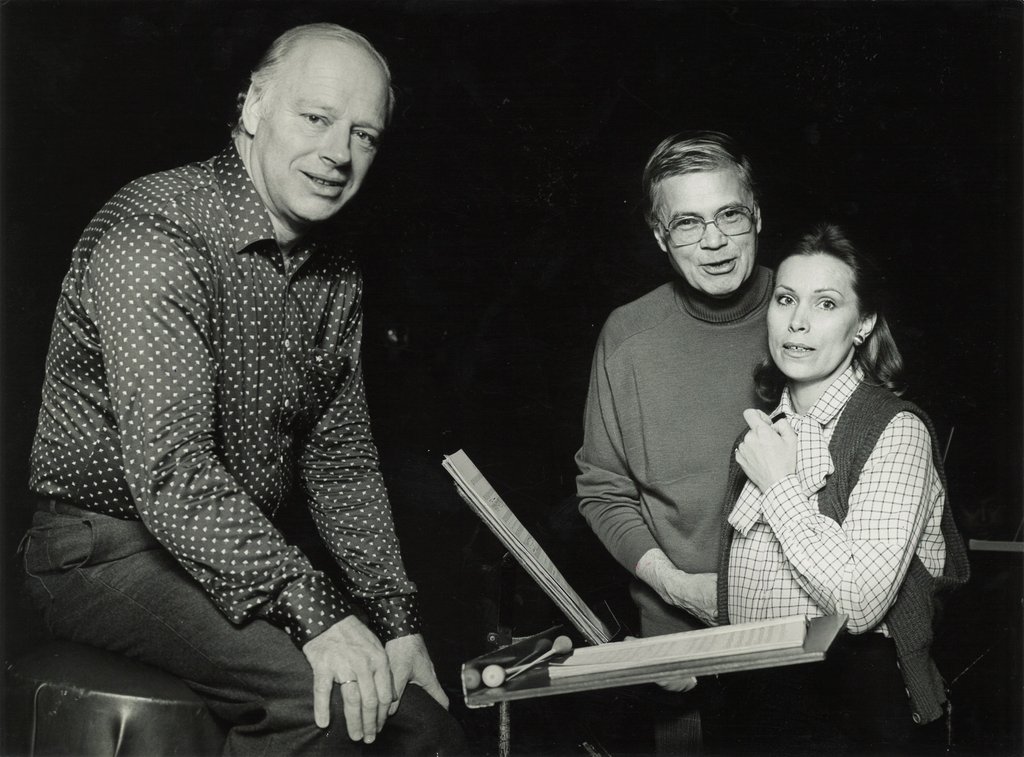 1980 - plaatopname voor Decca met Dietrich Fischer-Dieskau en Julia Varády o.l.v. Bernard Haitink