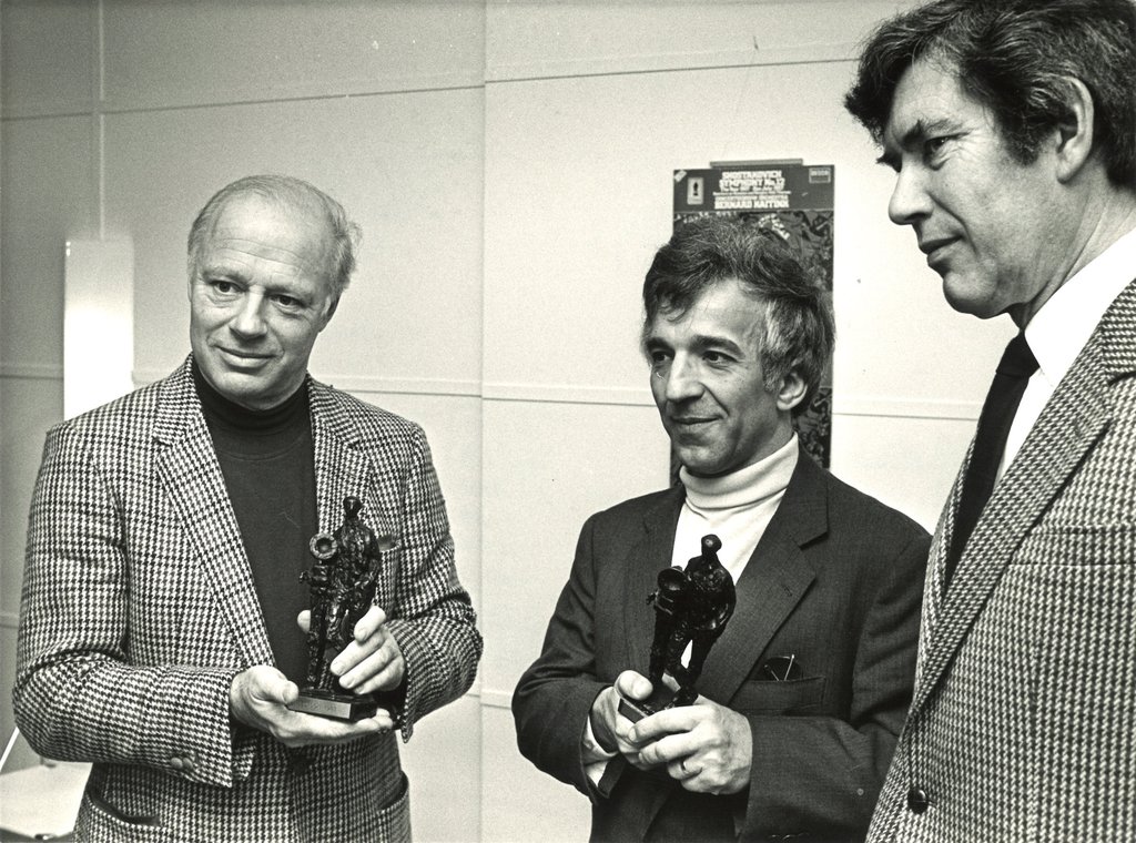 1983 - Edison uitreiking aan Bernard Haitink (links) en Vladimir Ashkenazy (midden)