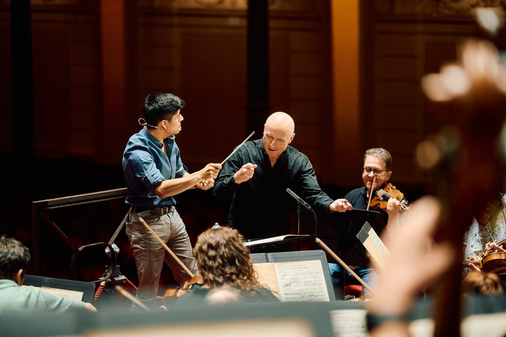 Ammodo Masterclass dirigeren, Dayner Tafur-Diaz en Paavo-Jarvi