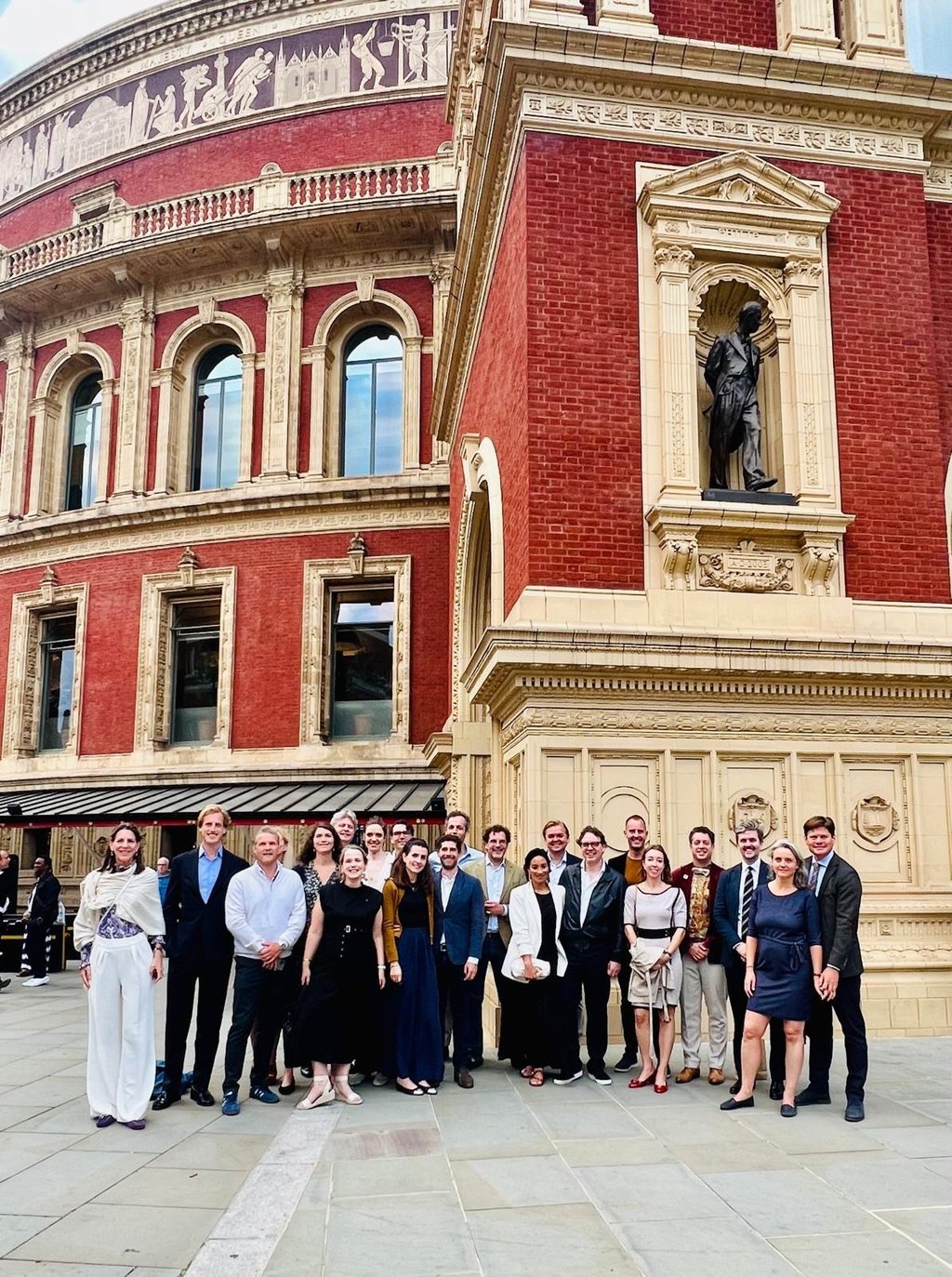 Companions bij de Royal Albert Hall voor de Proms, augustus 2025