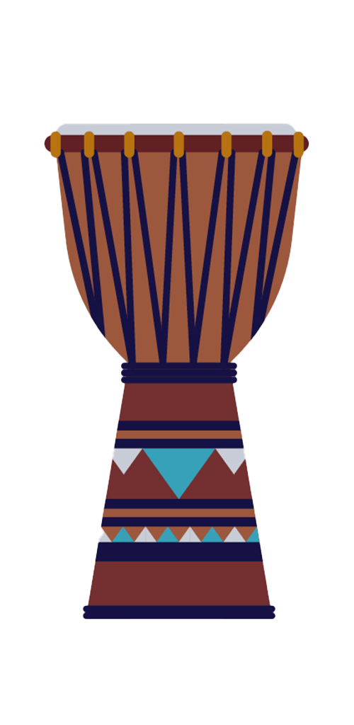 Djembe (illustratie: Catherine Nieuwesteeg)